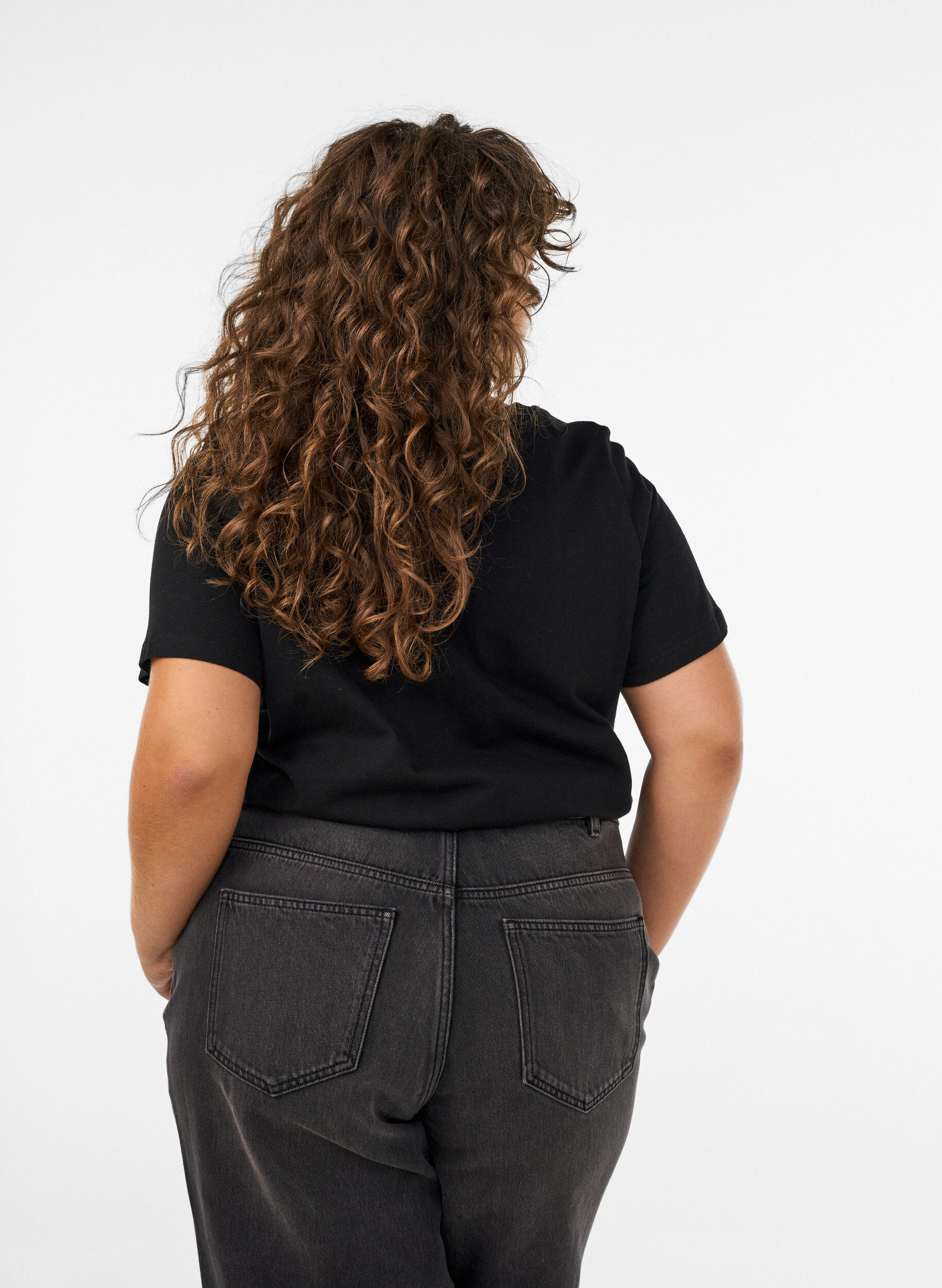 ZizzifashionChristmas t-shirt in organic cotton, Black, Model image number 2