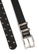 Faux leather belt with studs, Black, Packshot image number 1
