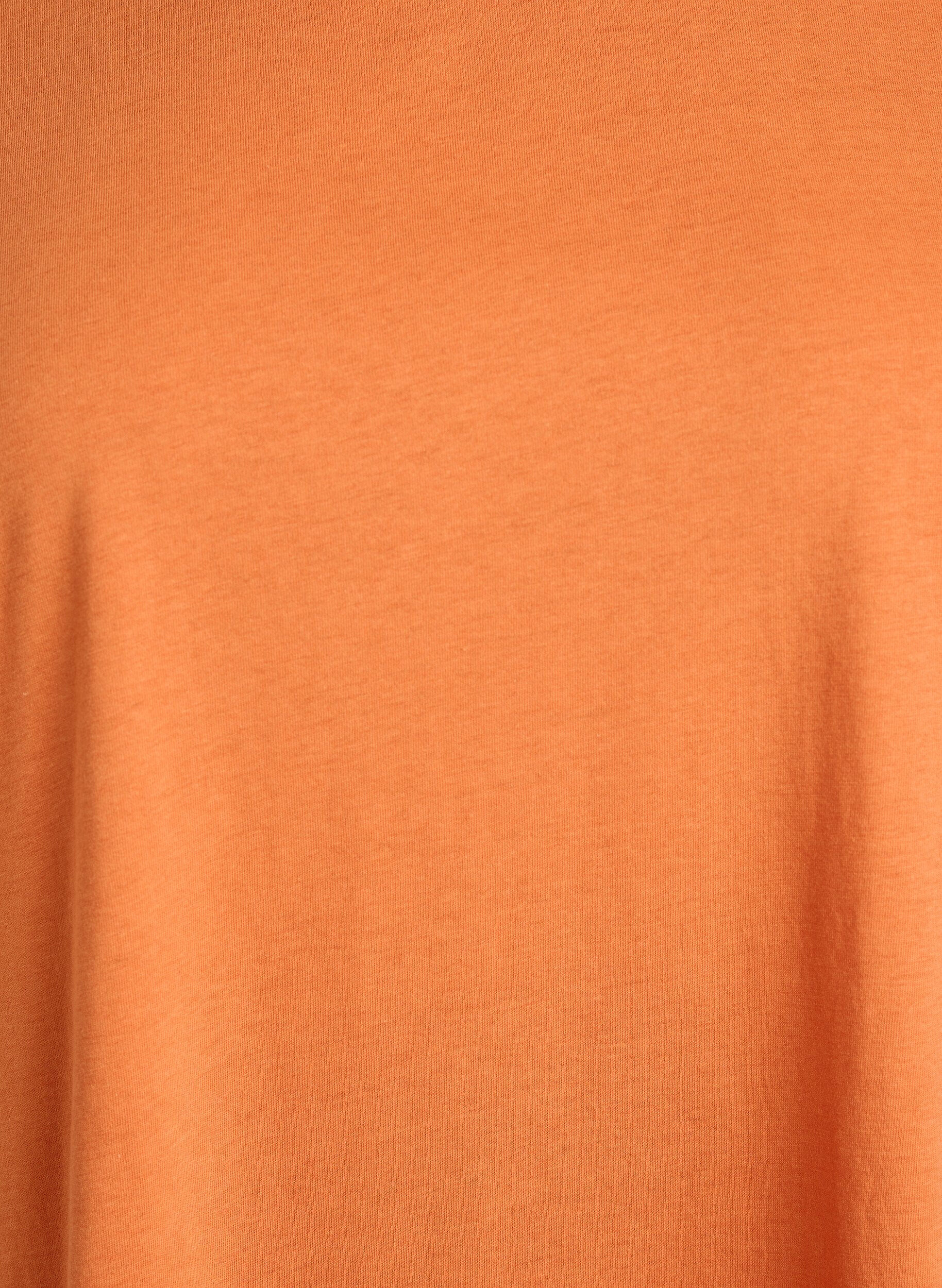 Zizzifashion Short-sleeved cotton blend t-shirt, Orange, Packshot image number 2