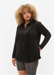 Sports cardigan with zipper and high neck, Black, Model image number 0