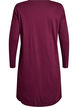 Long-sleeved nightgown in organic cotton, Dark Bordeaux, Packshot image number 1