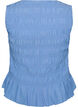 Smock top with boat neck and peplum hem, Blue, Packshot image number 1