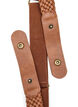 Braided elastic belt, Brown, Packshot image number 1