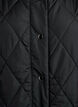 Long quilted gilet with press studs, Black, Packshot image number 2