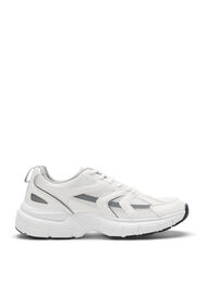 Wide fit trainers , White, Packshot