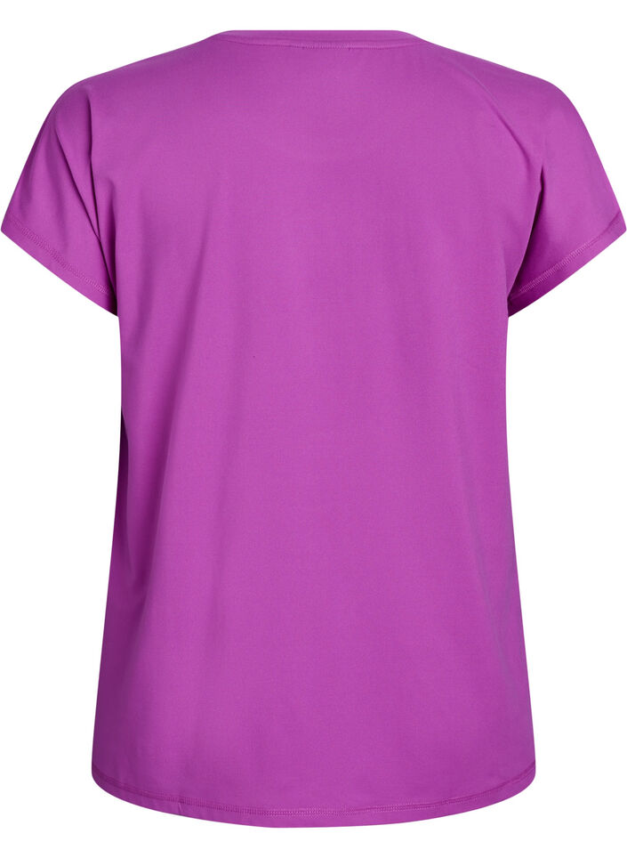 Solid-coloured training T-shirt, Purple, Packshot image number 1