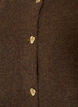 Knitted vest with decorative buttons, Brown, Packshot image number 2