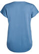 Short-sleeved workout t-shirt with v-neck, Petrol, Packshot image number 1