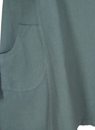 Short-sleeved cotton dress, Balsam Green, Packshot image number 3