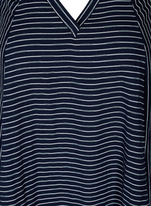Short striped dress with pockets, Night Sky, Packshot image number 2