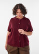Knit cardigan with short sleeves, Red, Model image number 0
