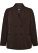 Double-breasted blazer with a loose fit, Brown, Packshot image number 0