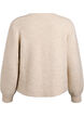 Cardigan with wool and alpaca and decorative buttons, Beige, Packshot image number 1