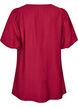 Tunic with balloon sleeves and a V-neck, Red, Packshot image number 1