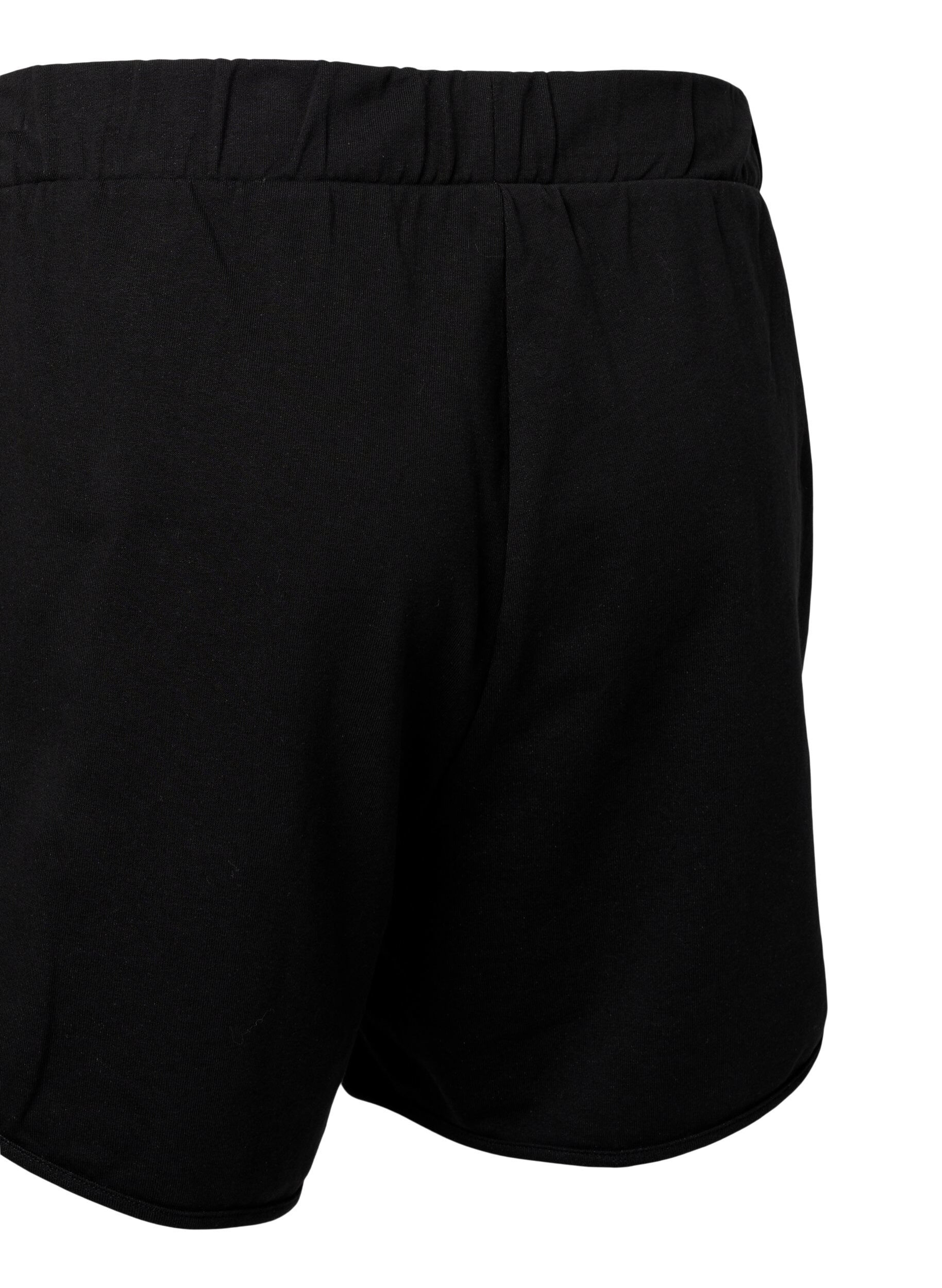 Zizzifashion Plain workout shorts with pockets, Black, Packshot image number 3