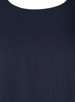 Short-sleeved viscose dress with pockets, Night Sky, Packshot image number 2