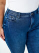 Cropped Amy jeans with a zip, Blue, Model image number 3
