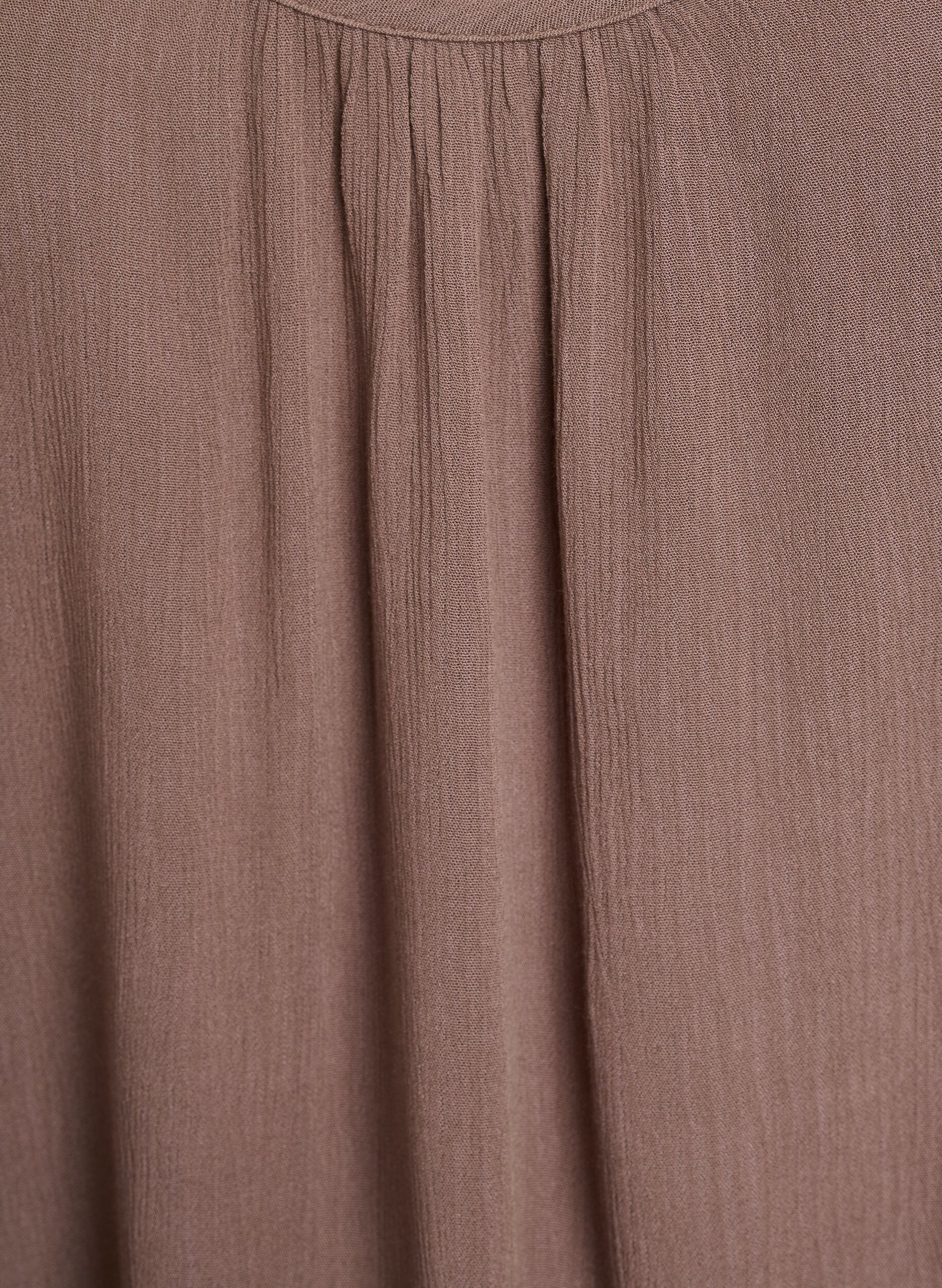 Zizzifashion Strap top in viscose, Brown, Packshot image number 2