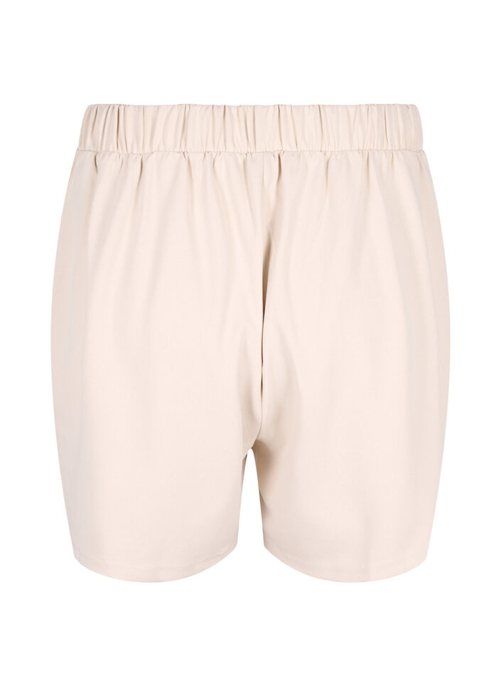 Loose shorts with pockets, Beige, Packshot image number 1
