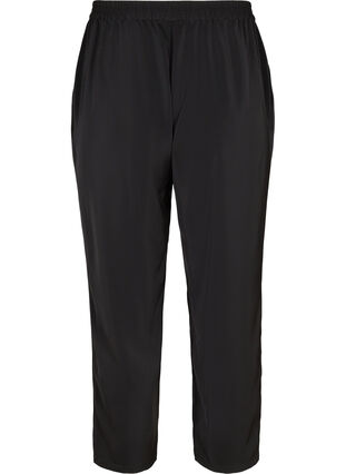 Loose trousers with pockets, Black, Packshot image number 1