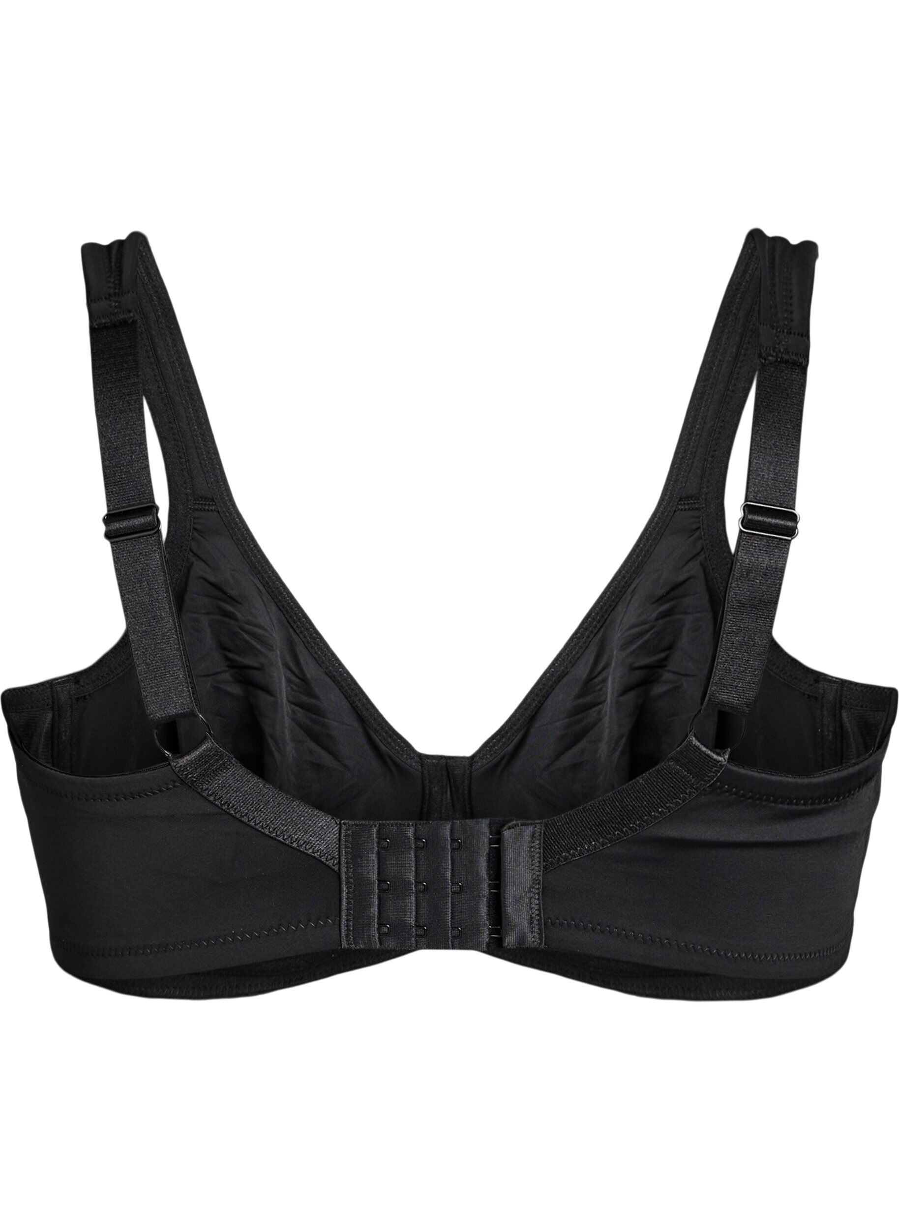 Zizzifashion Comfort bra with underwire and moulded cups, Black, Packshot image number 1