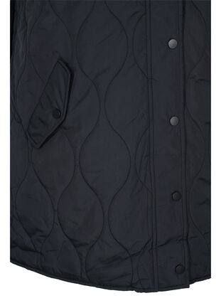 Hooded vest with pockets, Black, Packshot image number 3