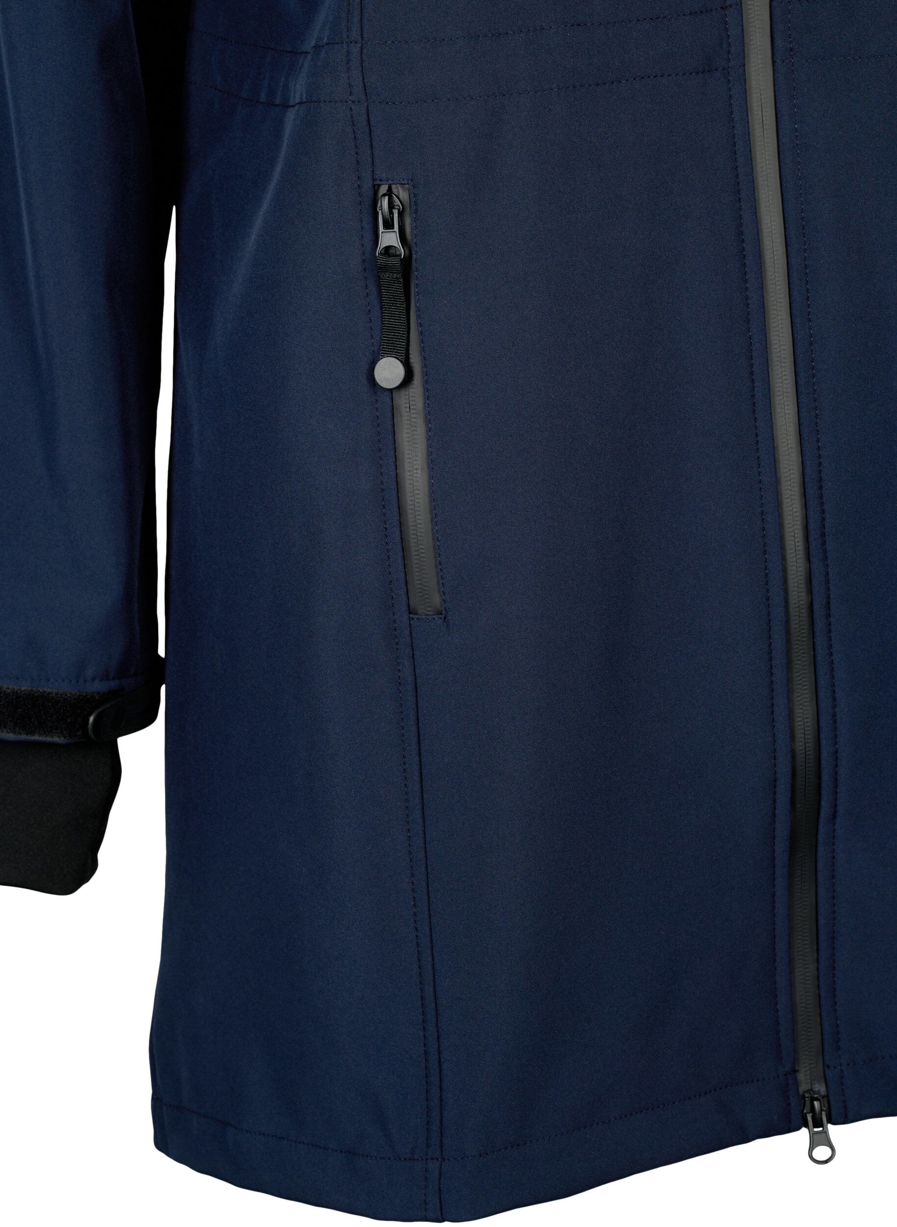 ZizzifashionSoftshell jacket with detachable hood, Blue, Packshot image number 3