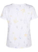 Organic cotton T-shirt with floral print, Bright W. AOP, Packshot image number 1