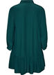 Short shirt dress with ruffle tier, Green, Packshot image number 1