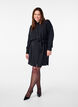 Shirt dress with tie belt and long sleeves, Black, Model image number 1