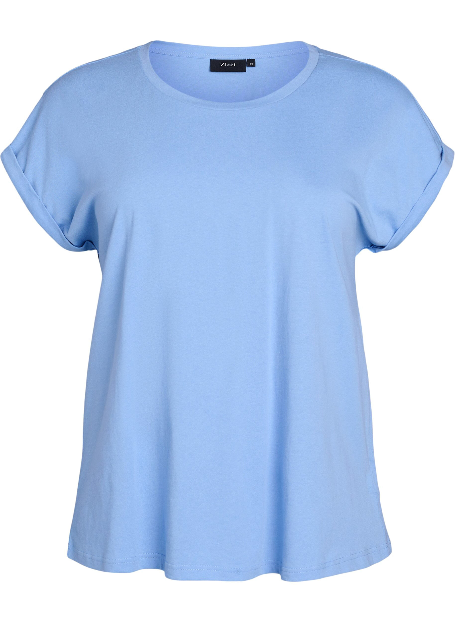 Short sleeve cotton blend T-shirt