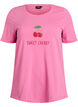 T-shirt with motif, Pink, Packshot image number 0
