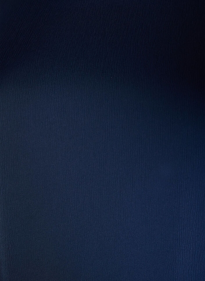 Satin blouse with elbow-length sleeves, Blue, Packshot image number 2