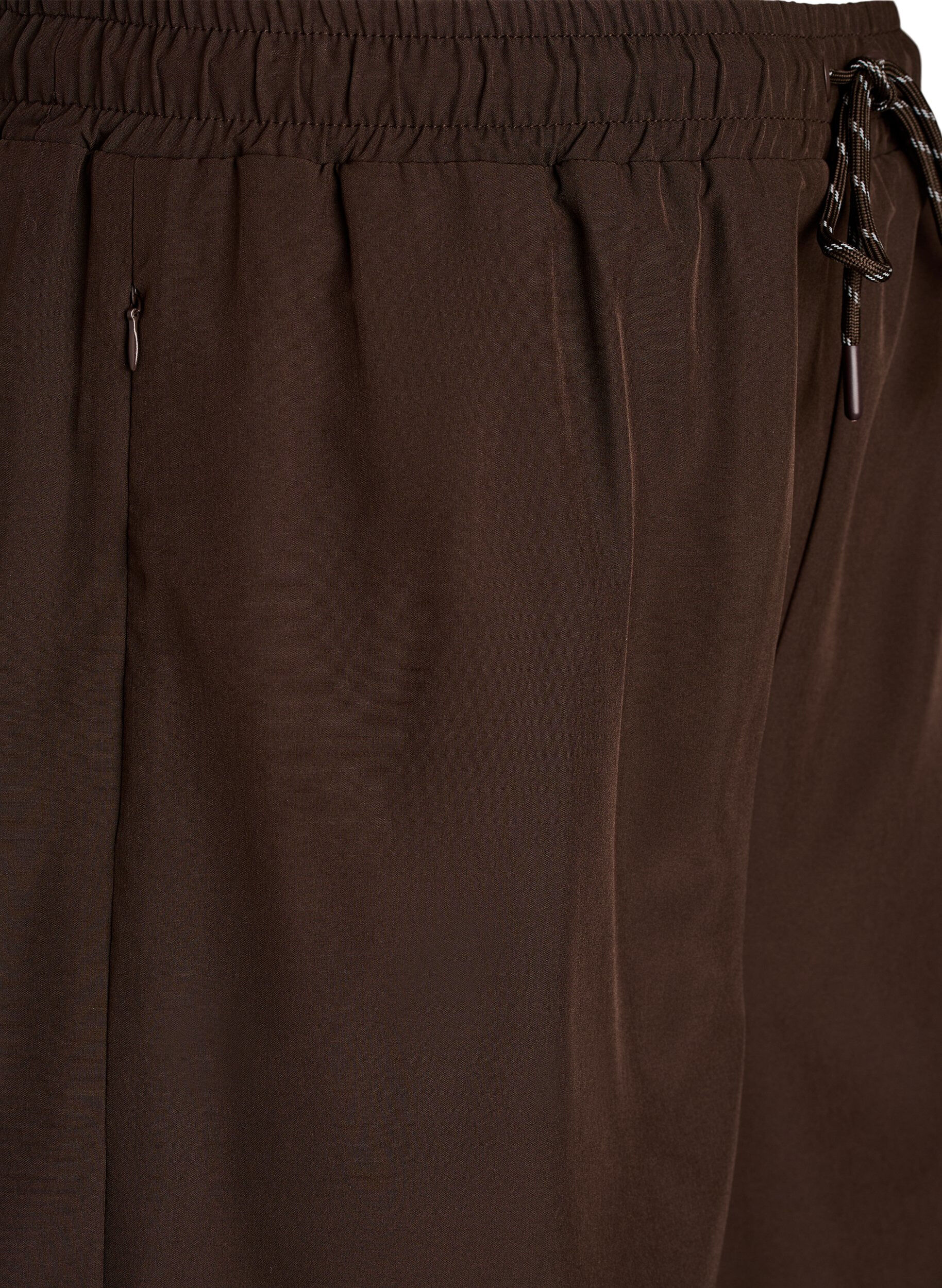 Zizzifashion Training shorts with inner shorts and a phone pocket, Brown, Packshot image number 2