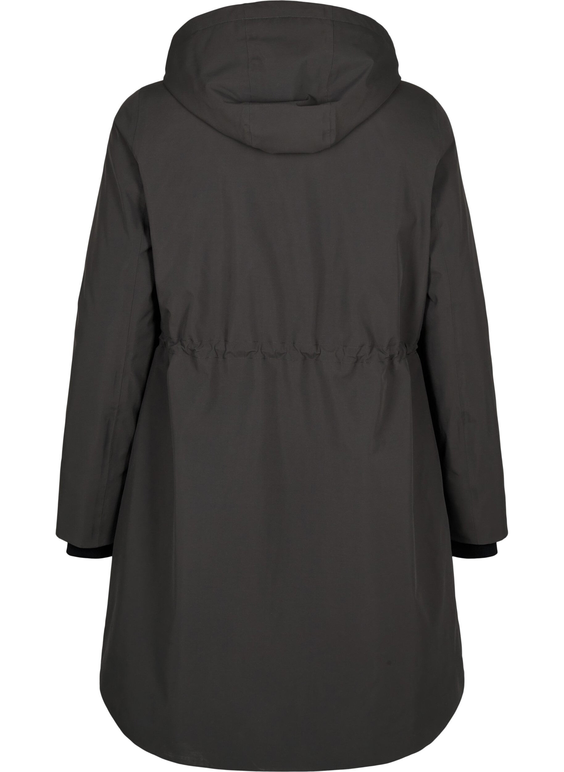 Zizzifashion Functional parka winter coat with a hood, Raven, Packshot image number 1