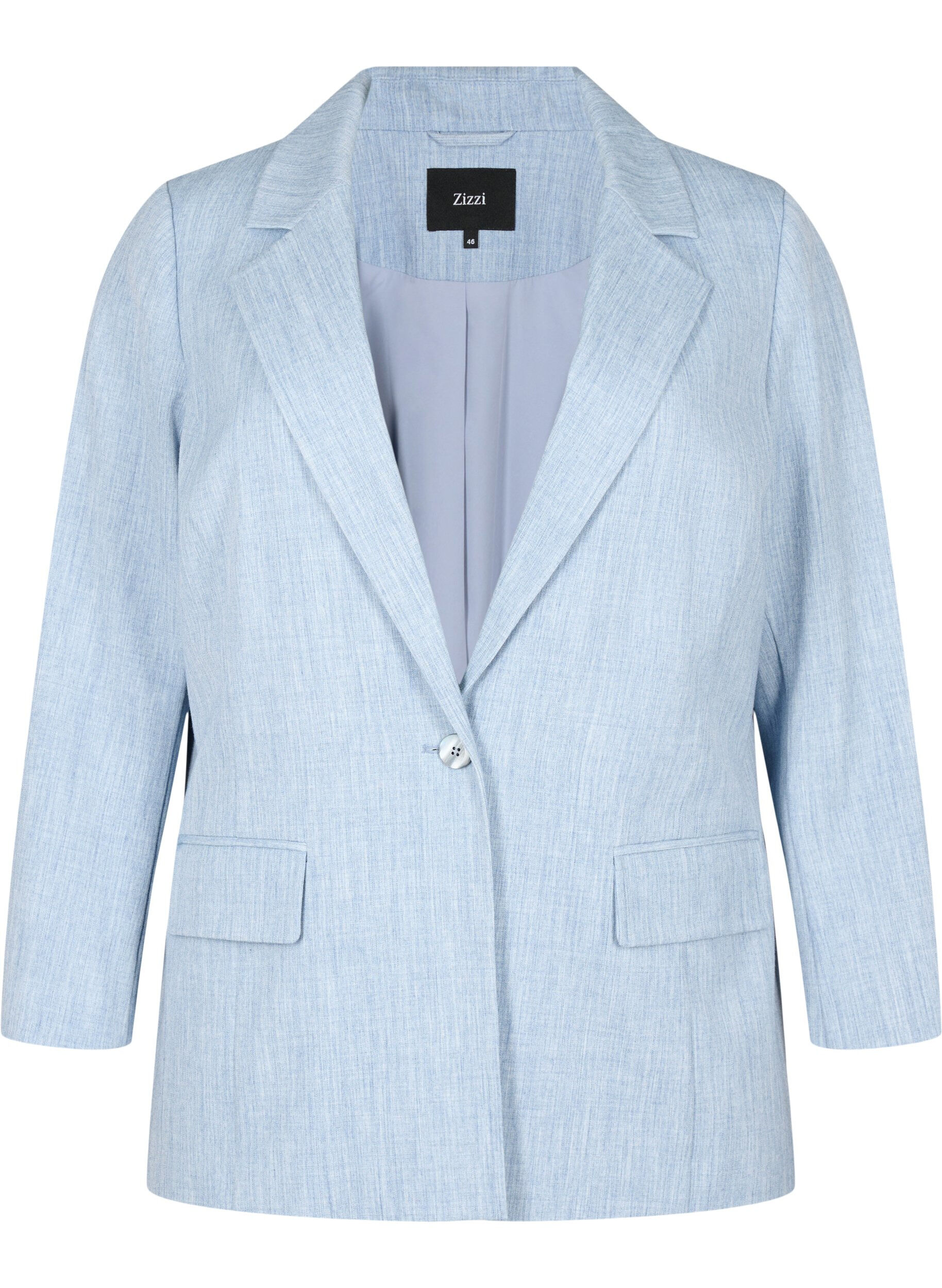 Zizzifashion Melange blazer with button closure, Infinity , Packshot image number 0