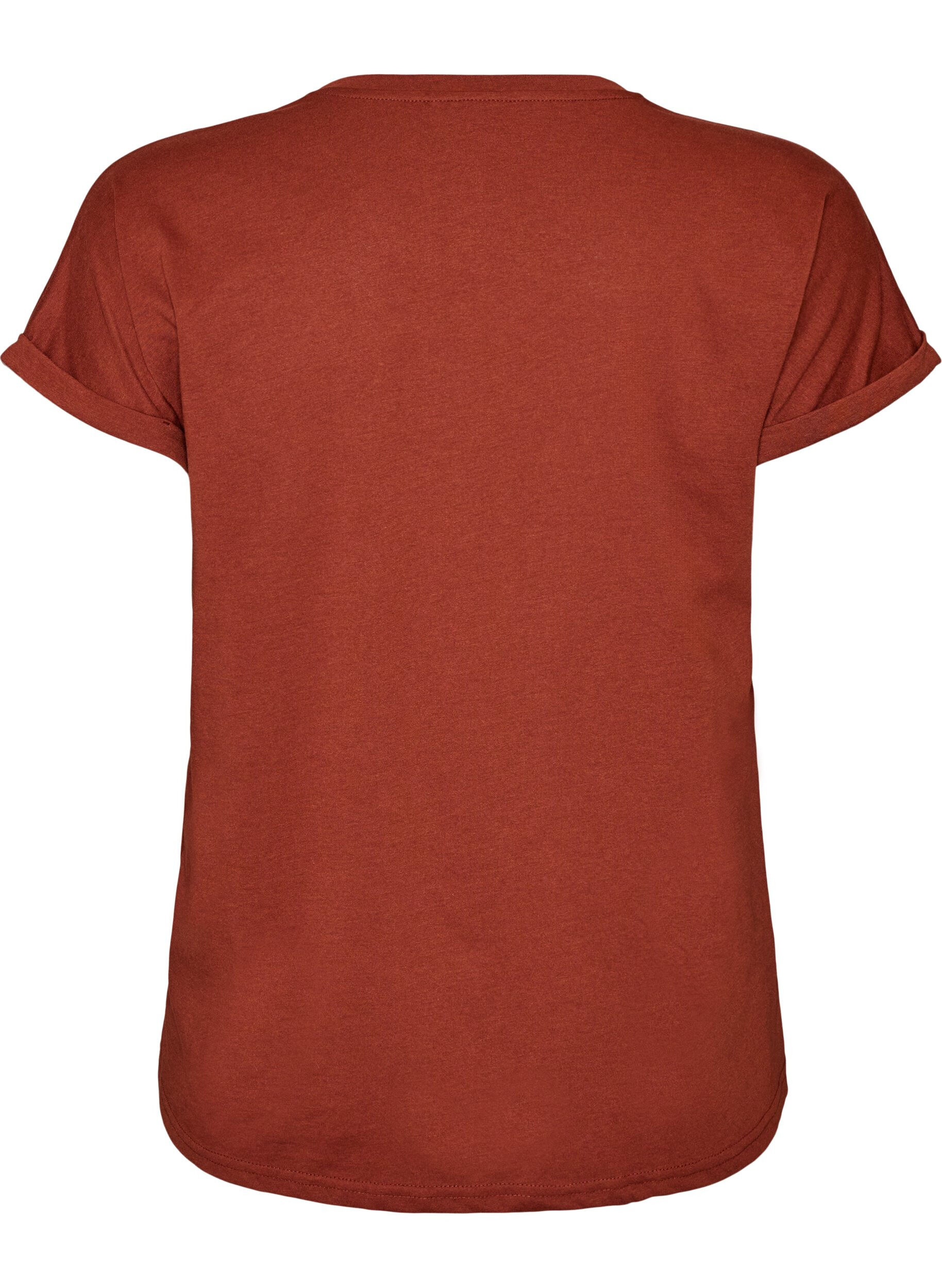 ZizzifashionShort-sleeved cotton blend T-shirt, Red, Packshot image number 1
