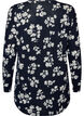 Floral blouse with long sleeves, Blue, Packshot image number 1