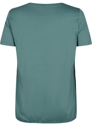 Short sleeve cotton t-shirt with elasticated edge, Sea Pine W. Life, Packshot image number 1