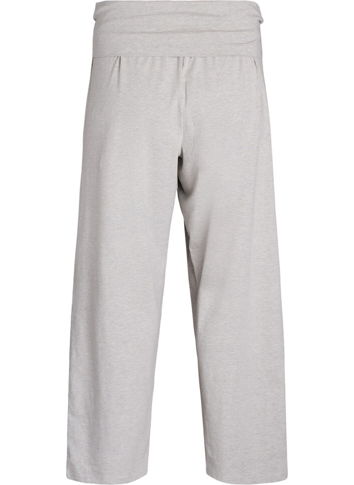 Loose lounge trousers with wide waistband, Grey, Packshot image number 1