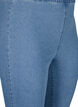 FLASH - High waisted denim capri trousers with slim fit, Light Blue, Packshot image number 2