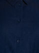 Short-sleeved shirt in linen and viscose, Blue, Packshot image number 2