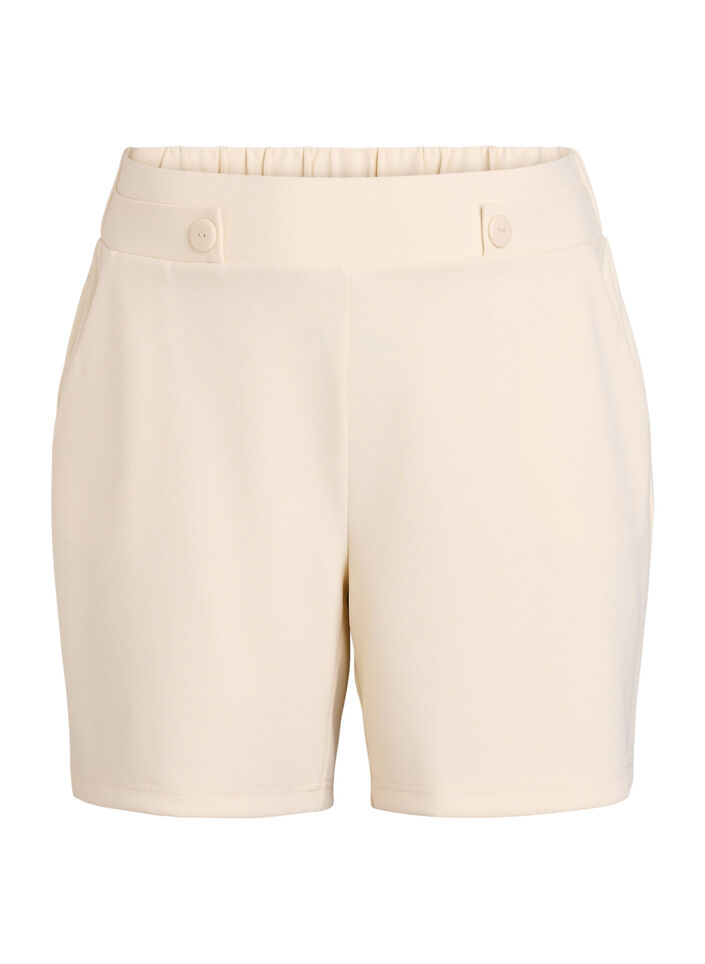 Shorts with pockets and loose fit, Beige, Packshot image number 0