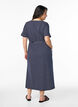 Midi dress in cotton with short sleeves, Blue, Model image number 1