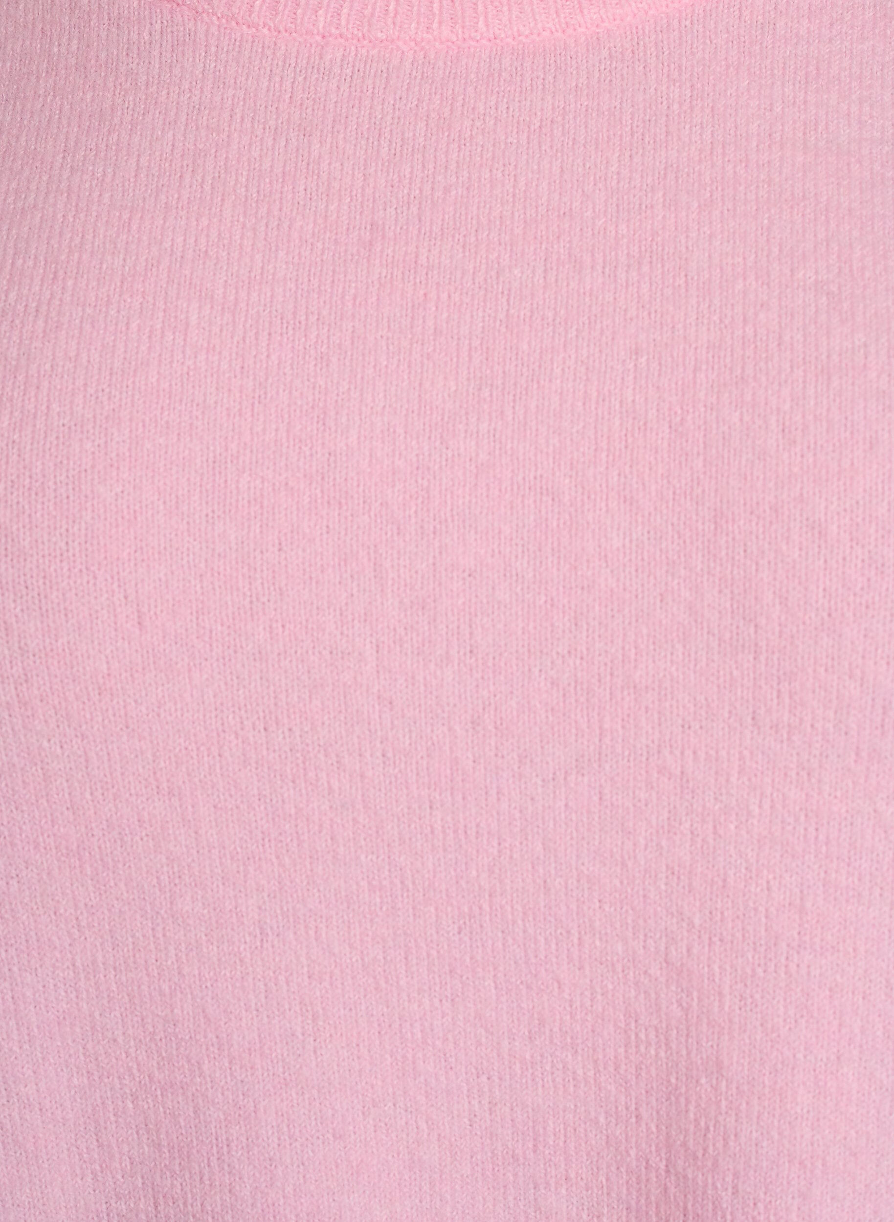Zizzifashion Knitted blouse with short sleeves, Pink, Packshot image number 2