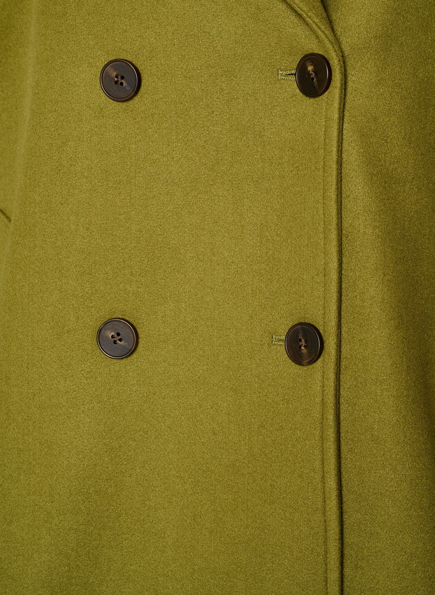 ZizzifashionShort coat with double-breasted button closure, Green, Packshot image number 2