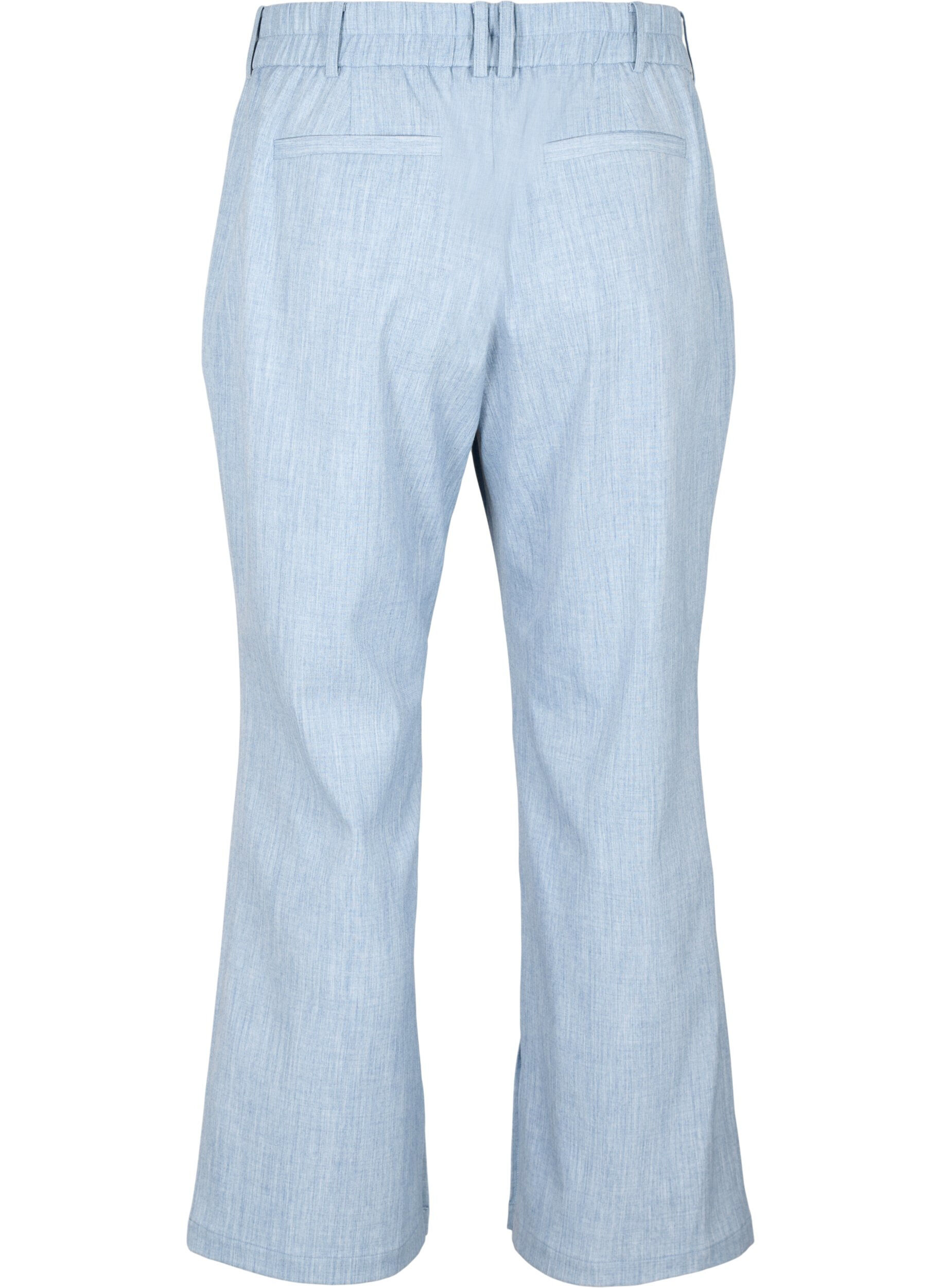 Zizzifashion Melange trousers with elastic and button closure, Infinity , Packshot image number 1
