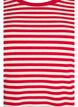 Striped T-shirt with ribbed texture, Red, Packshot image number 2