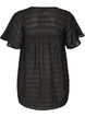 Tunic in lyocell with flutter sleeves, Black, Packshot image number 1