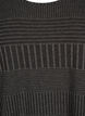 Blouse with 3/4 sleeves and striped pattern, Dark Grey Melange, Packshot image number 2